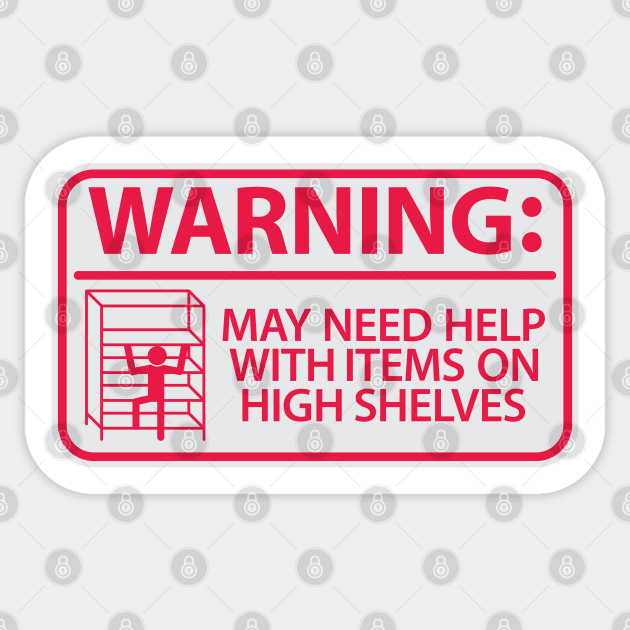 Warning: Short Sticker by HibiscusDesign